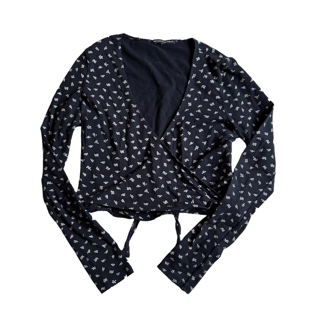 [Brandy Melville] Floral Wrap Top